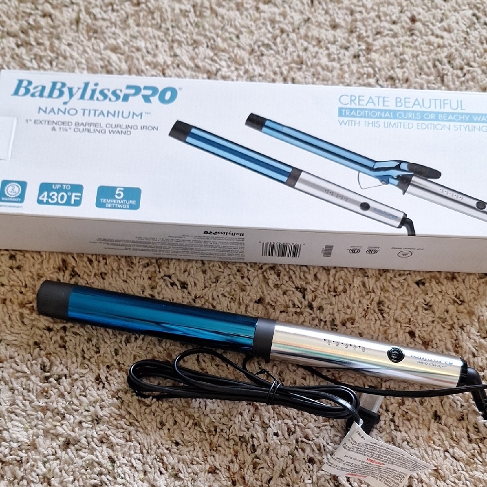 BaBylissPRO Nano Titanium Curling Wand
